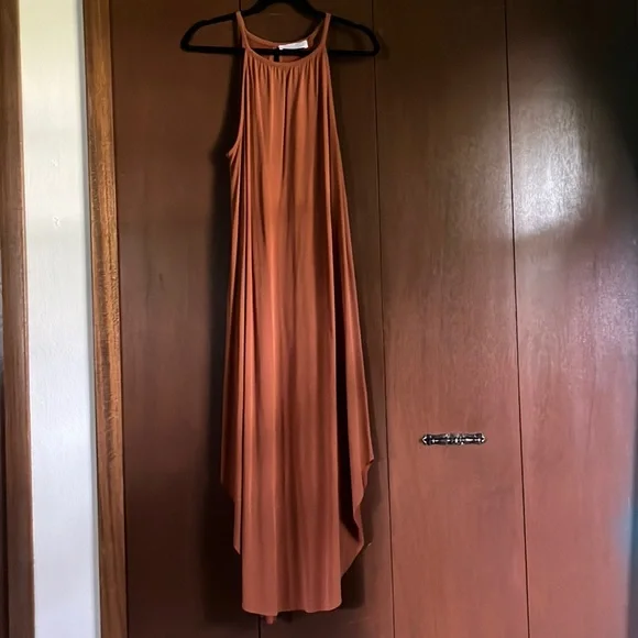 open lace back dress Backless Halter Long Dress in OXI Fire {Long Ruffle Dress} Long Dress Large main image 1